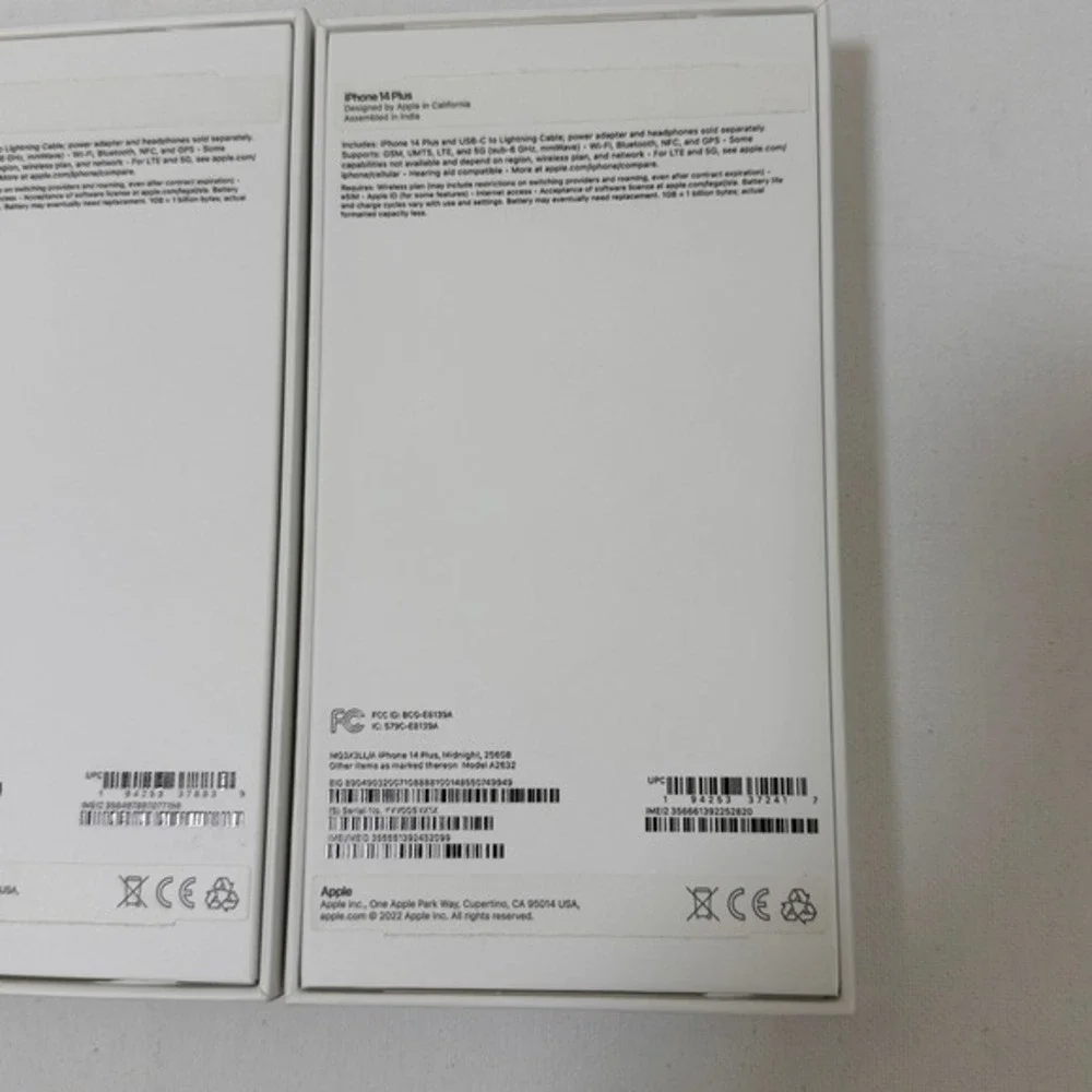 Apple iPhone 14 Pro Max‎ & 14 Plus EMPTY BOXES Lot 3 Silver Gold Midnight 256GB